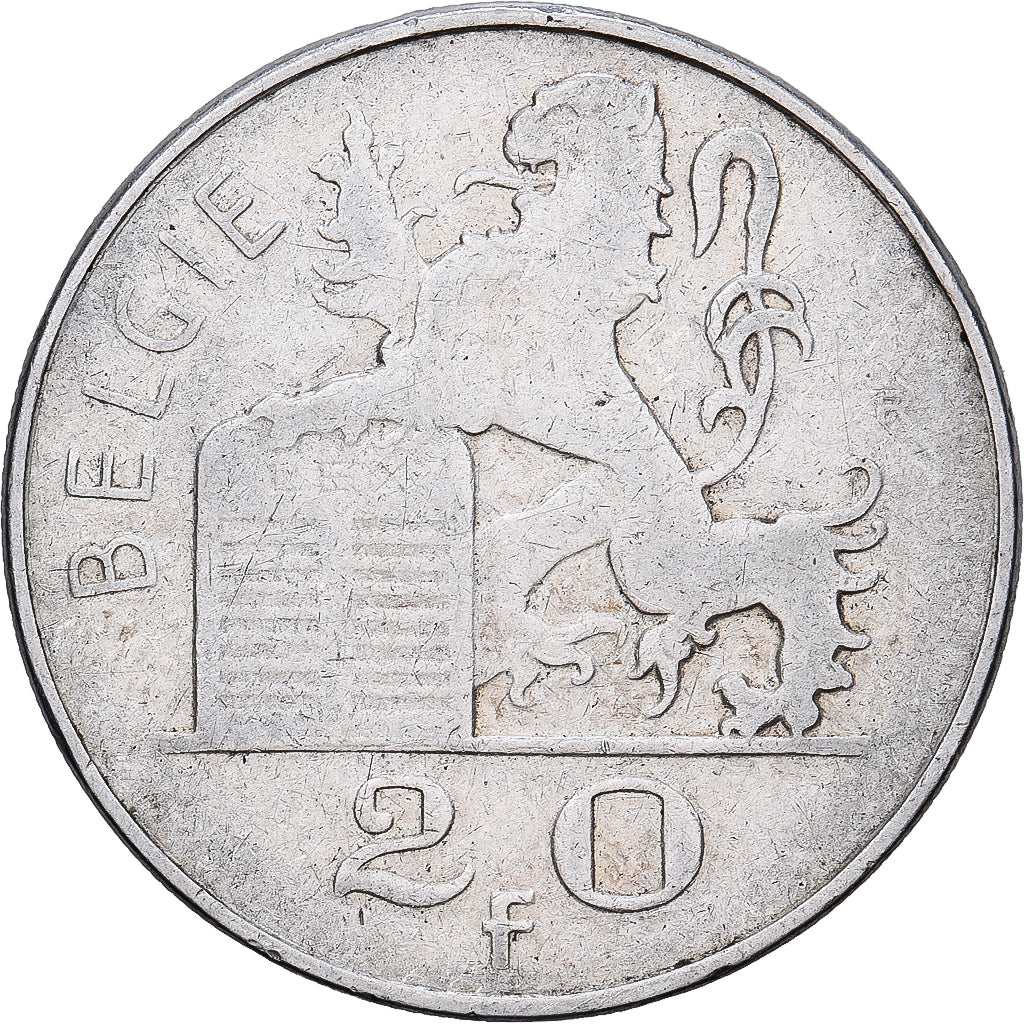 Bélgica, Régence Prince Charles, 20 Francs, 20 Frank, 1949, Brussels, Plata