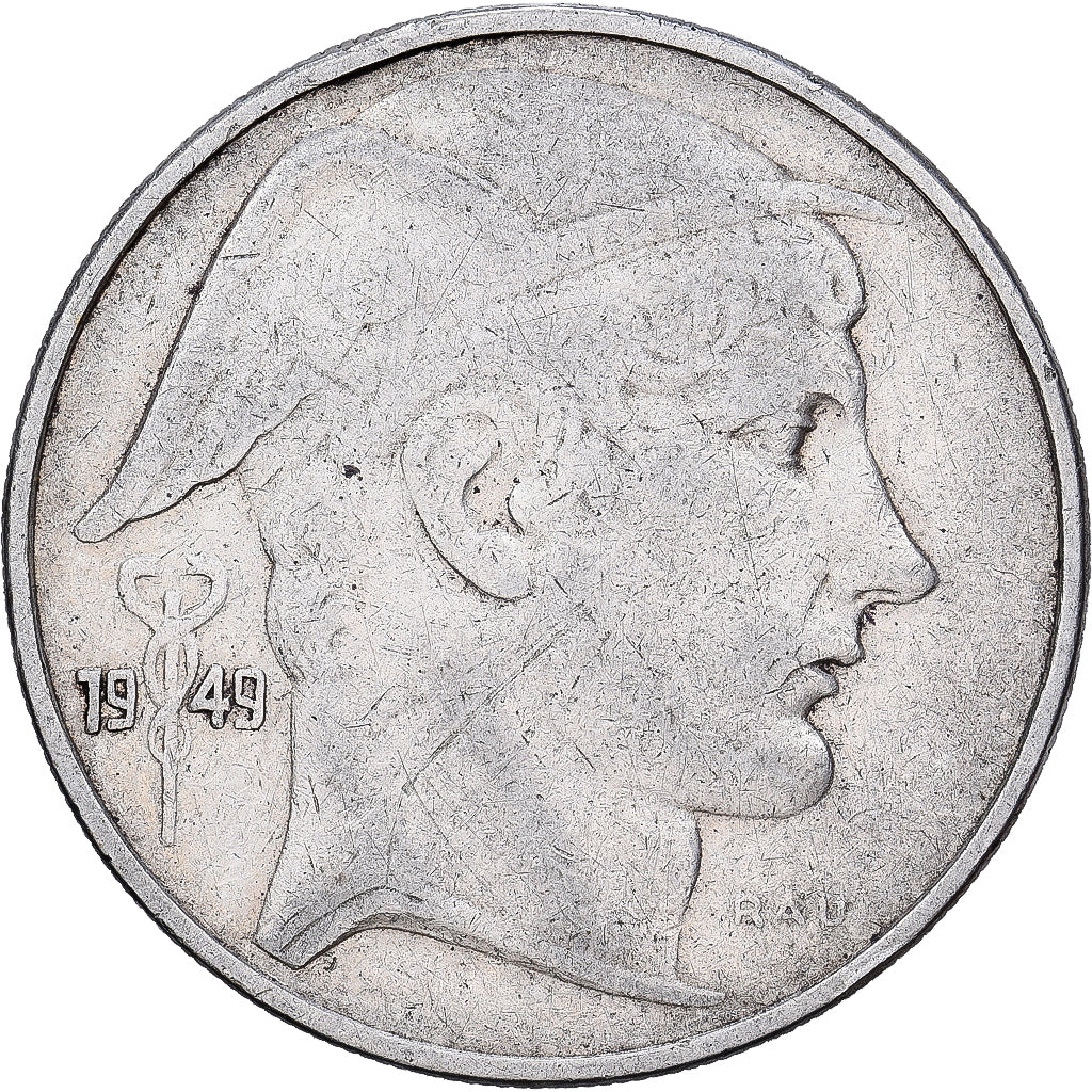 Bélgica, Régence Prince Charles, 20 Francs, 20 Frank, 1949, Brussels, Plata