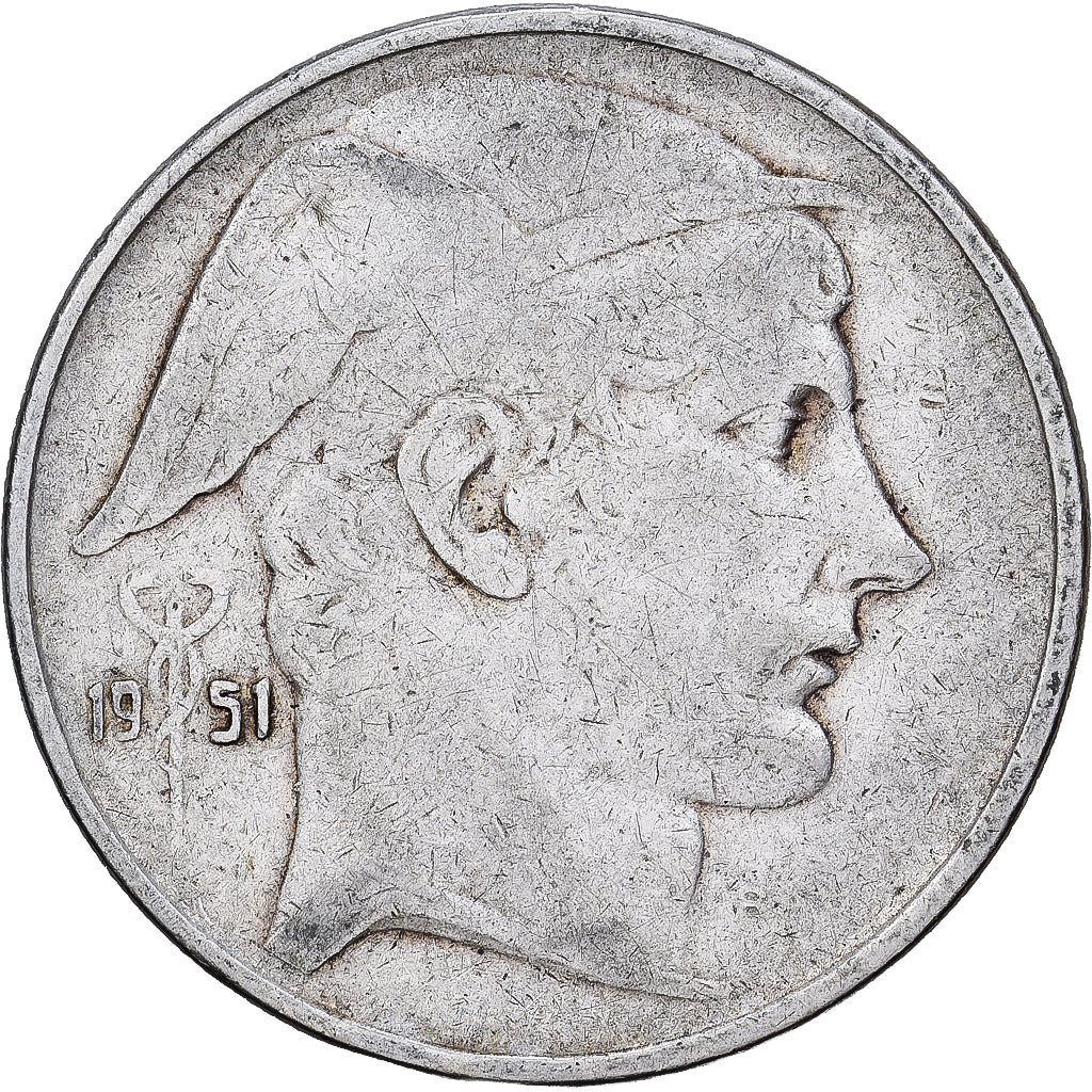 Belgium, Régence Prince Charles, 20 Francs, 20 Frank, 1951, Brussels, Silver
