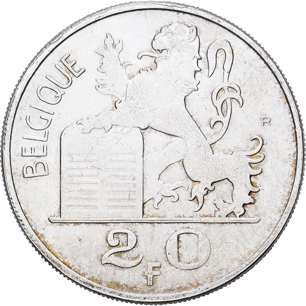 Belgio, Baudouin I, 20 Francs, 20 Frank, 1953, Brussels, Argento, SPL-, KM:140.1