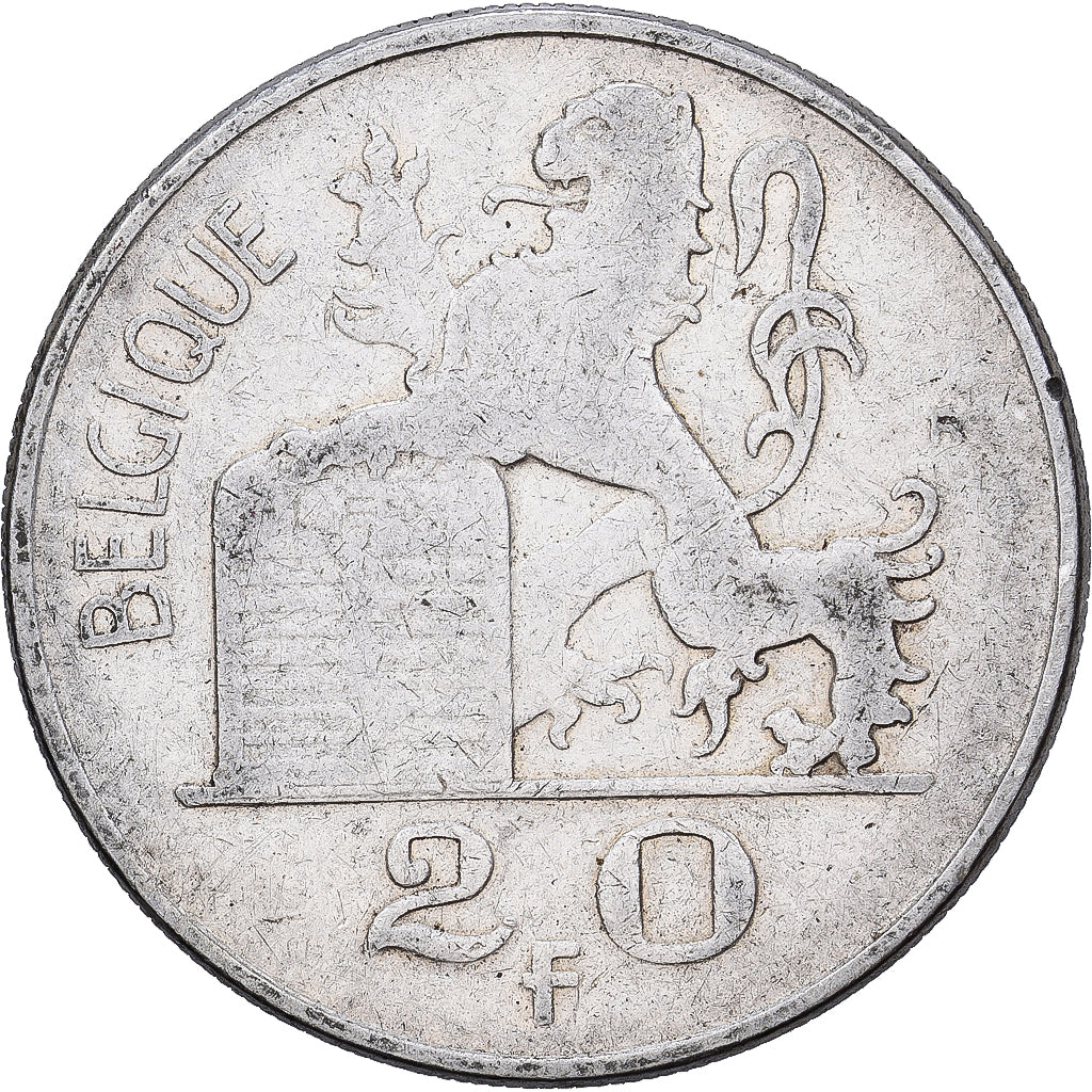 Belgien, Baudouin I, 20 Francs, 20 Frank, 1954, Brussels, Silber, SS, KM:140.1