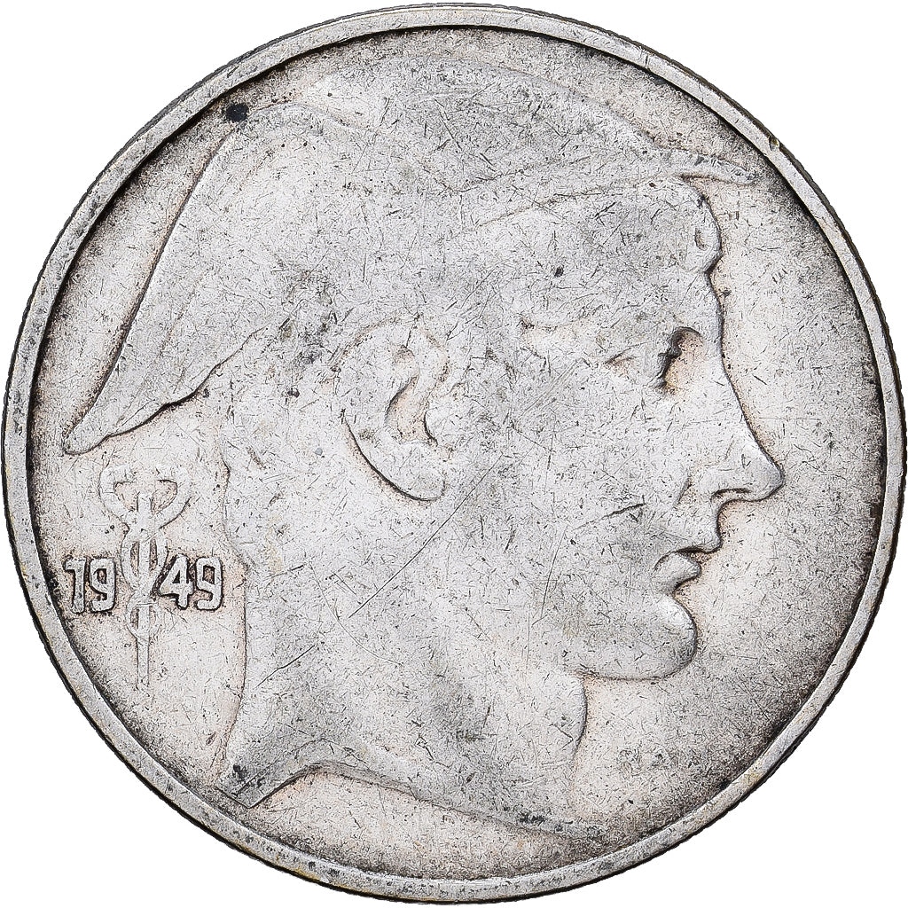 Belgio, Régence Prince Charles, 20 Francs, 20 Frank, 1949, Brussels, Argento
