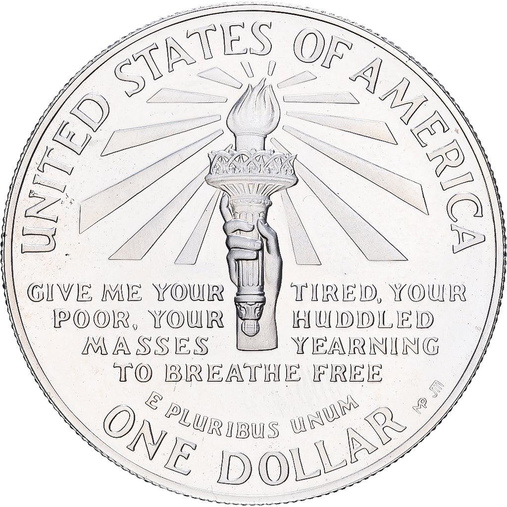États-Unis, Dollar, 1986, U.S. Mint, BE, Argent, SUP+, KM:214