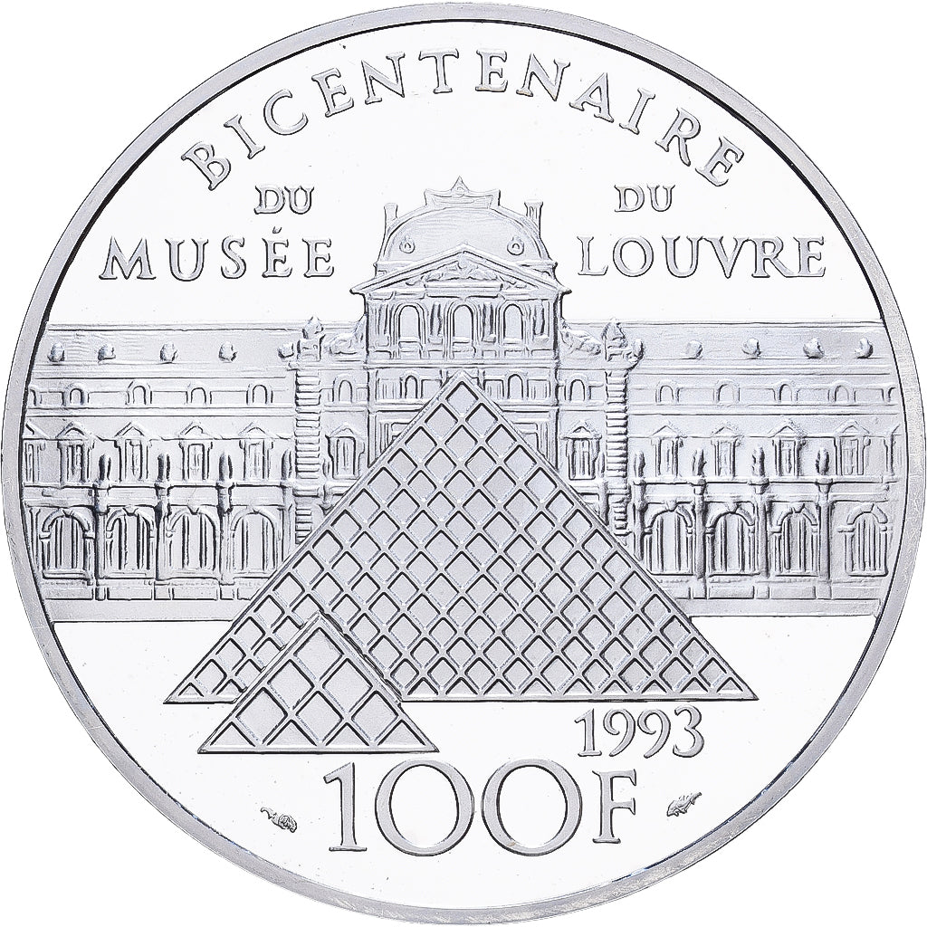 France, 100 Francs, Sacre de Napoléon Ier, 1993, Paris, Proof, Silver