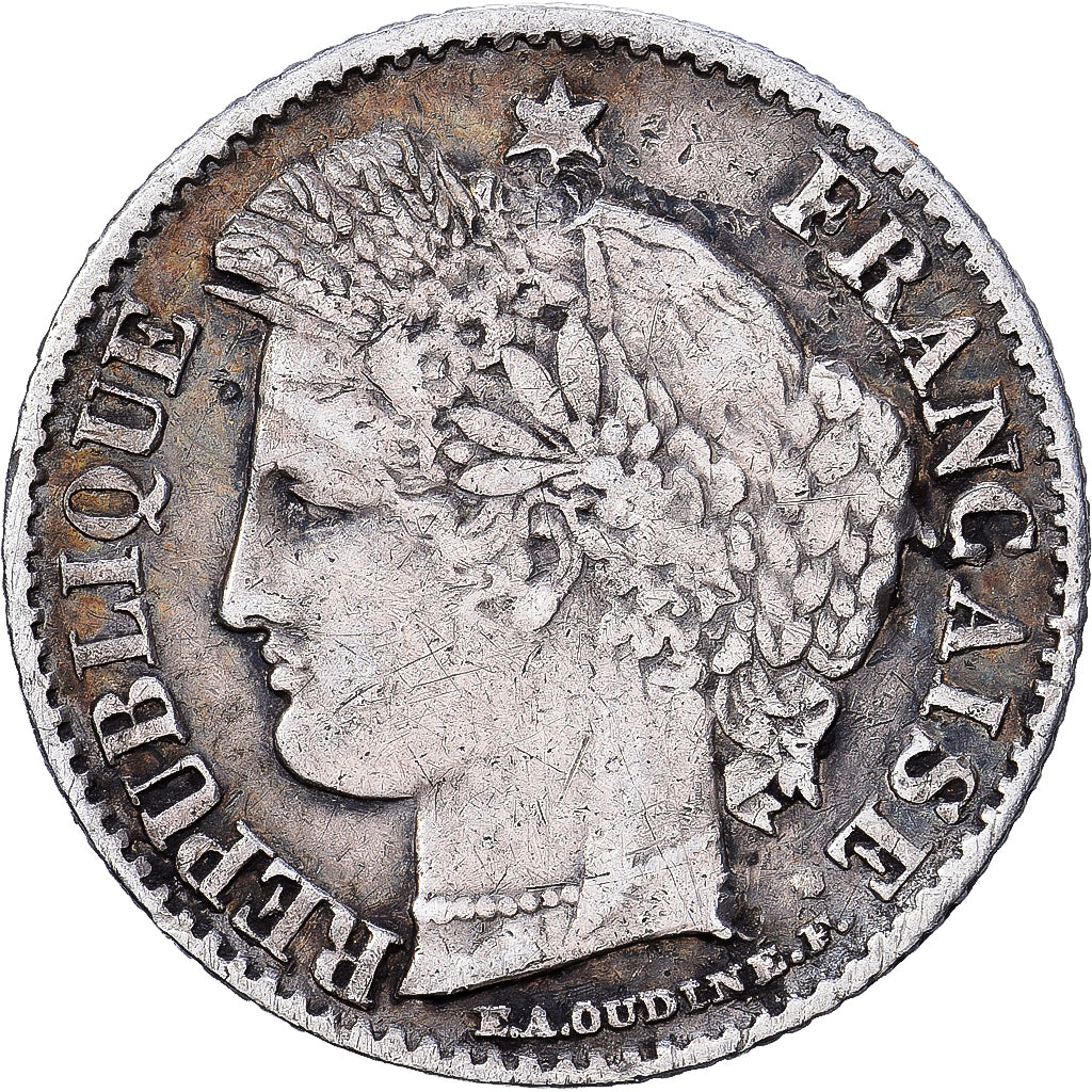 France, 20 Centimes, Cérès, 1851, Paris, Silver, VF(30-35), Gadoury:303