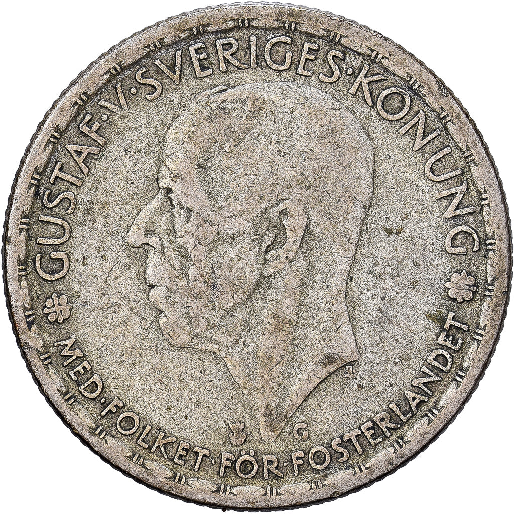 Schweden, Gustaf V, Krona, 1944, Silber, S+, KM:814