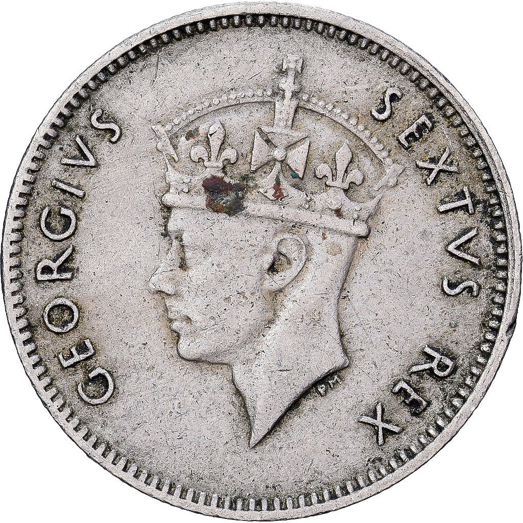 British East Africa, George VI, 50 Cents, 1948, Kupfer-Nickel, S+, KM:30