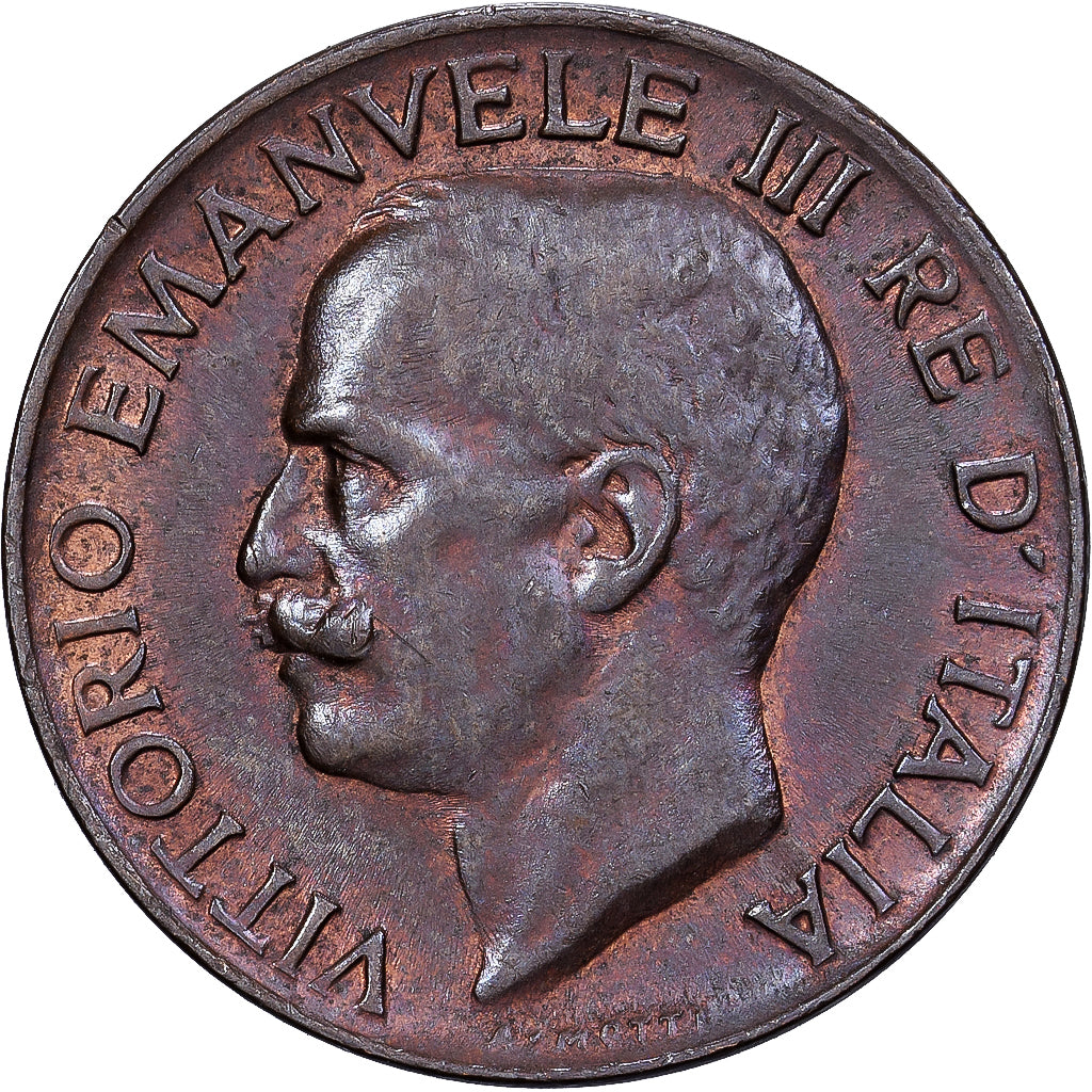 Włochy, Vittorio Emanuele III, 5 Centesimi, 1935, Rome, Brązowy, AU(55-58)