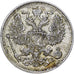 Russia, Nicholas II, 20 Kopeks, 1912, Saint Petersburg, Argento, BB, KM:22a.1