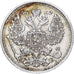 Russland, Nicholas II, 20 Kopeks, 1912, Saint Petersburg, Silber, SS, KM:22a.1