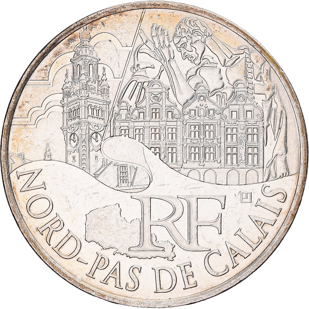 Frankreich, 10 Euro, Monnaie de Paris, Nord-Pas-de-Calais, 2011, Paris, Silber