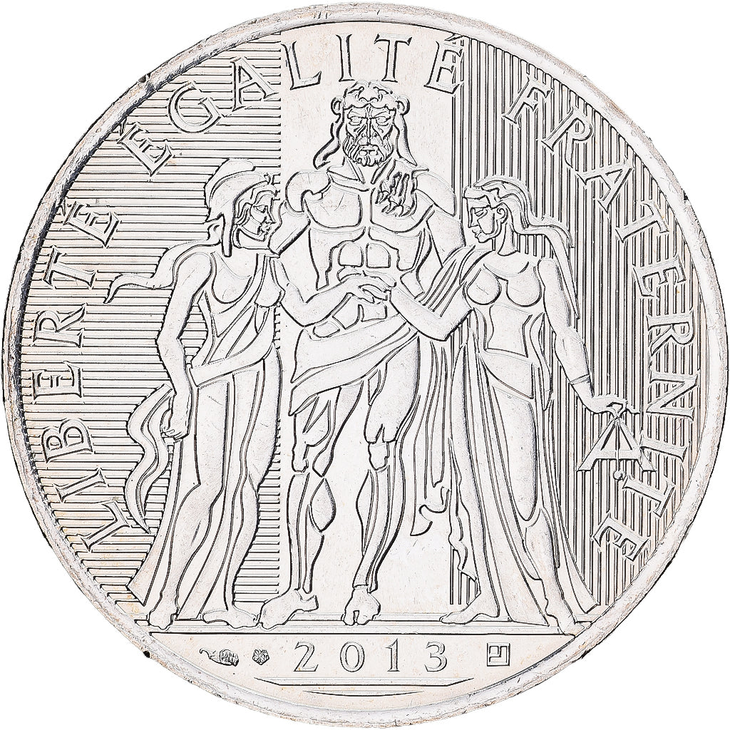 France, 10 Euro, Hercule, 2013, Monnaie de Paris, Silver, AU(55-58)