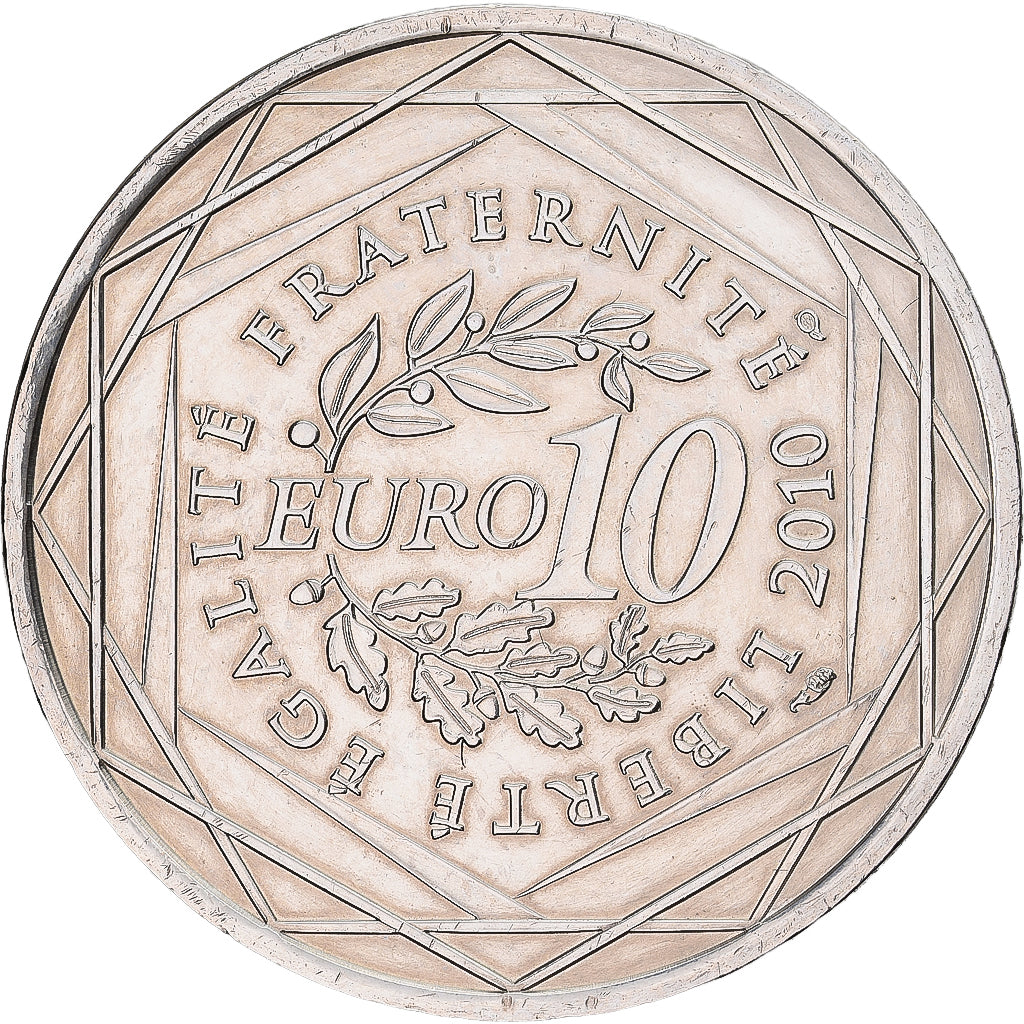 France, 10 Euro, Bretagne, 2010, Monnaie de Paris, Silver, AU(55-58)