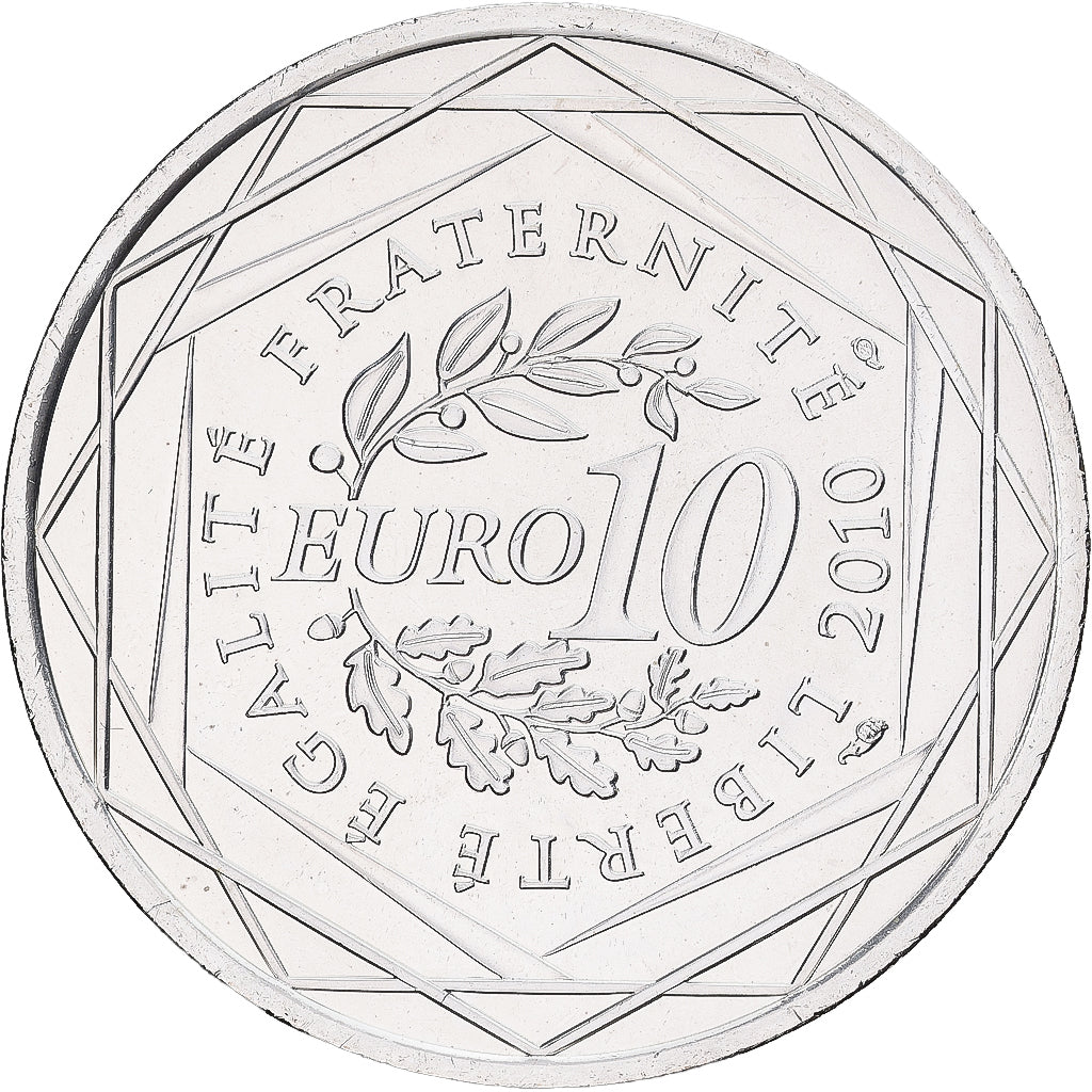 Francia, 10 Euro, Basse-Normandie, 2010, Monnaie de Paris, Argento, SPL-