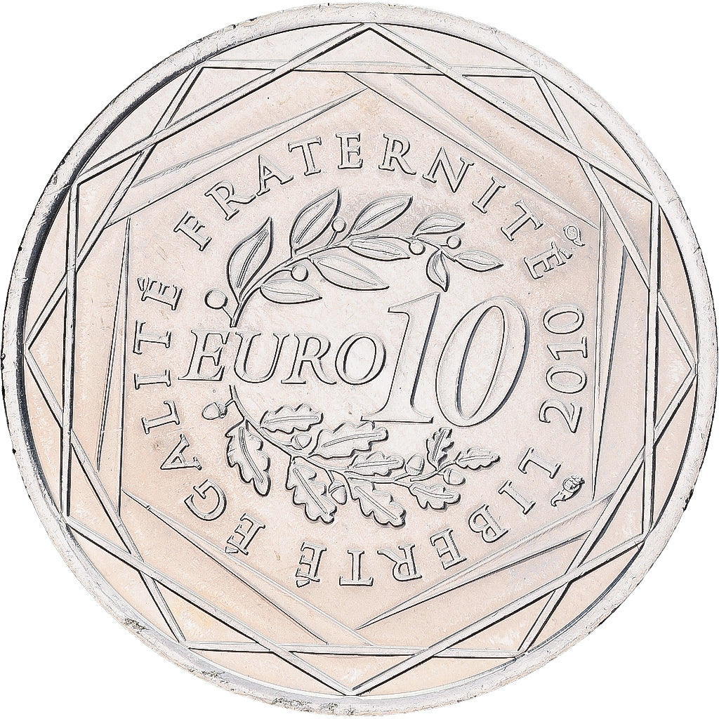 Frankreich, 10 Euro, Haute-Normandie, 2010, Monnaie de Paris, Silber, VZ