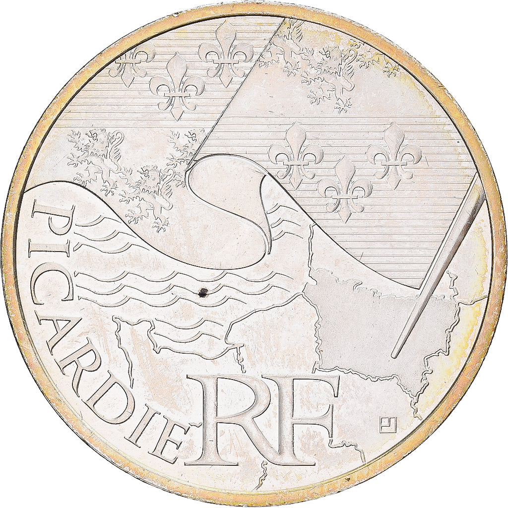 France, 10 Euro, Picardie., 2010, Monnaie de Paris, Argent, SUP, Gadoury:EU399