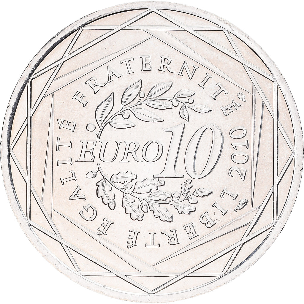 France, 10 Euro, Champagne-Ardenne, 2010, Monnaie de Paris, Silver, AU(55-58)