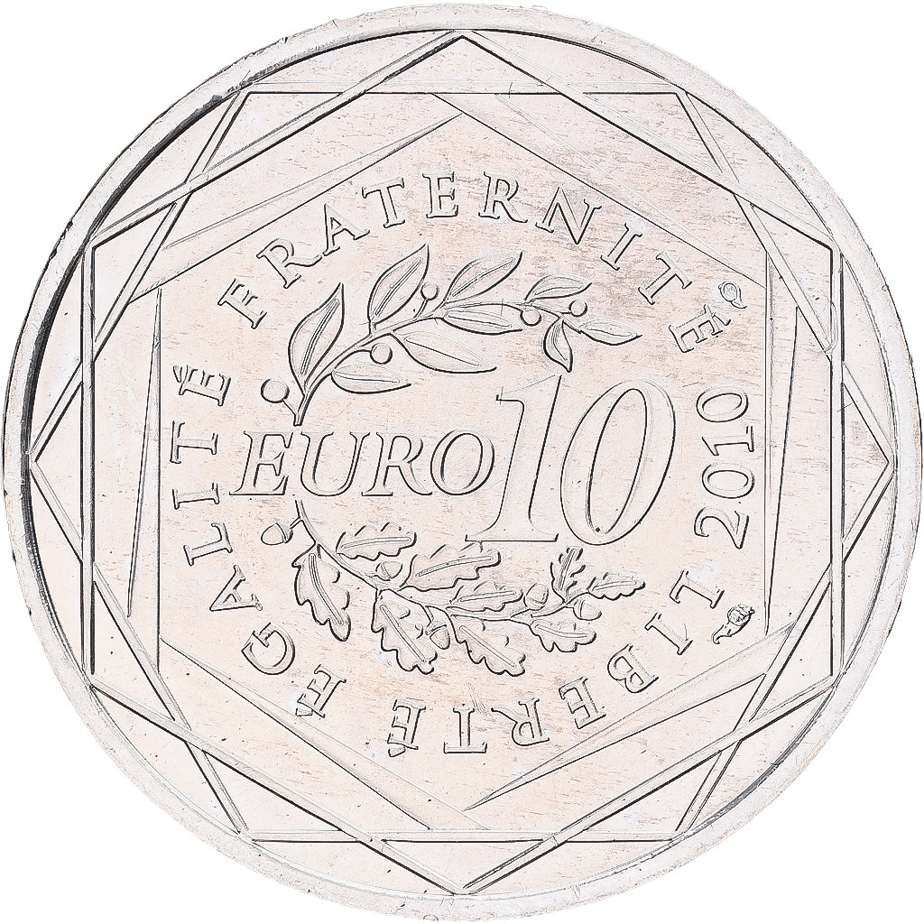 France, 10 Euro, Pays De La Loire, 2010, Monnaie de Paris, Silver, AU(55-58)