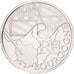 France, 10 Euro, Bourgogne, 2010, Monnaie de Paris, Silver, AU(55-58)