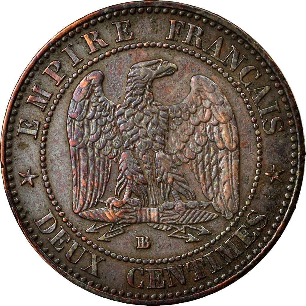Coin, France, Napoleon III, Napoléon III, 2 Centimes, 1854, Strasbourg