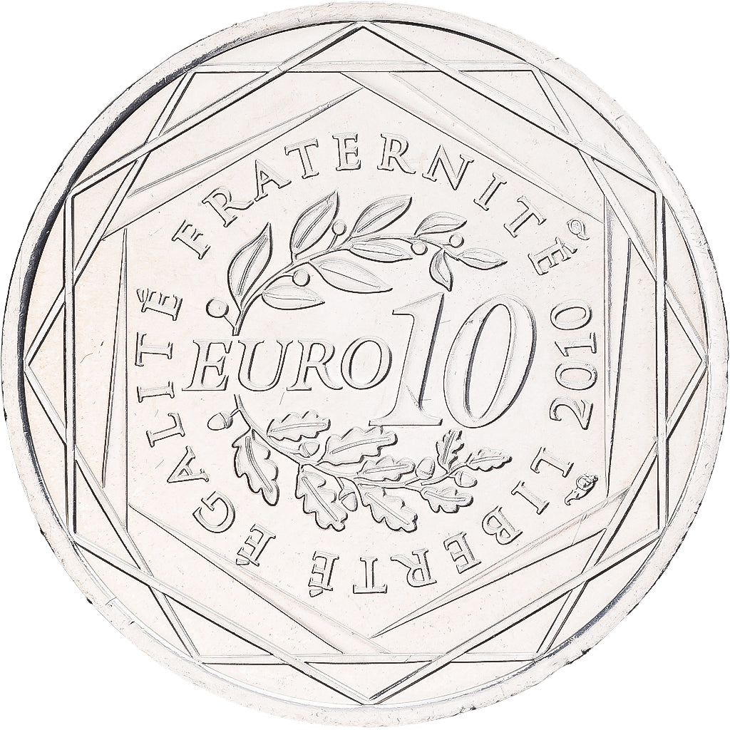 Francja, 10 Euro, Limousin, 2010, Monnaie de Paris, Srebro, AU(55-58)