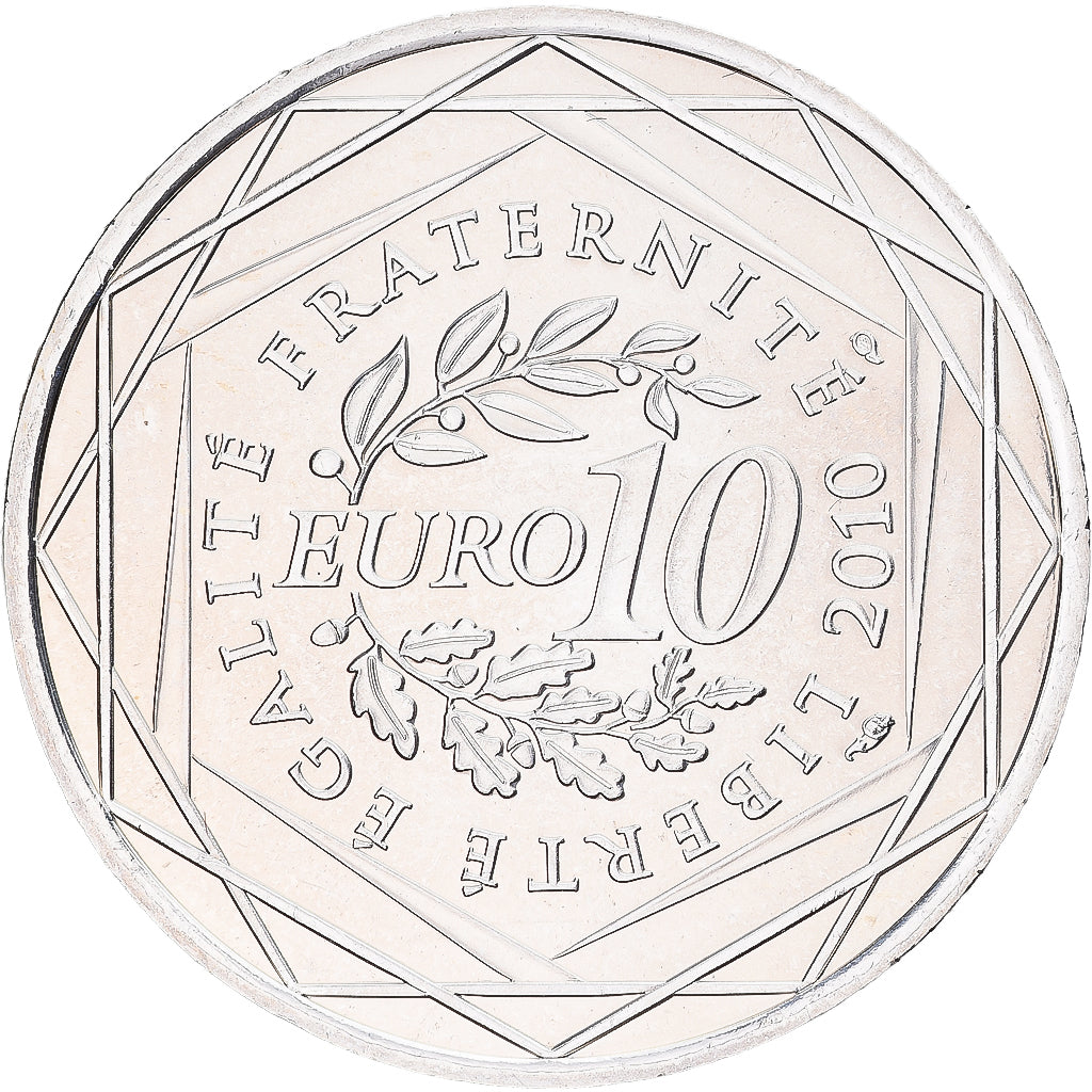 Frankreich, 10 Euro, Aquitaine, 2010, Monnaie de Paris, Silber, VZ