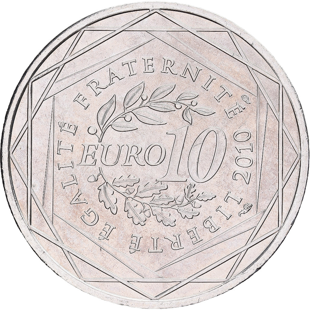 France, 10 Euro, Languedoc-Roussillon, 2010, Monnaie de Paris, Silver
