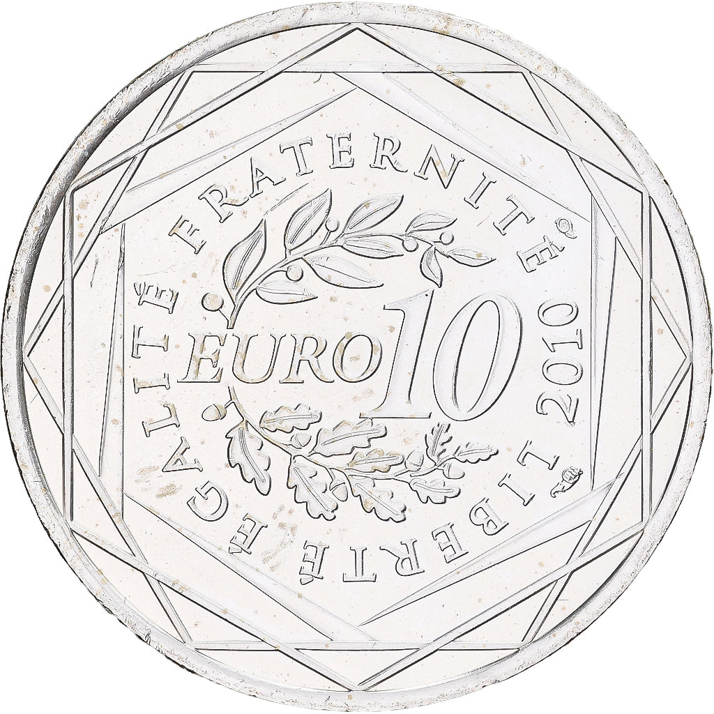 France, 10 Euro, Guyane, 2010, Monnaie de Paris, Silver, AU(55-58)