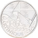 França, 10 Euro, Martinique, 2010, Monnaie de Paris, Prata, AU(55-58)