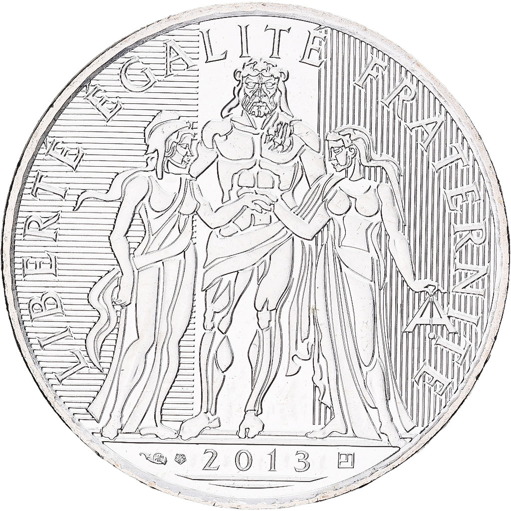 France, 10 Euro, Hercule, 2013, Monnaie de Paris, Silver, AU(55-58)