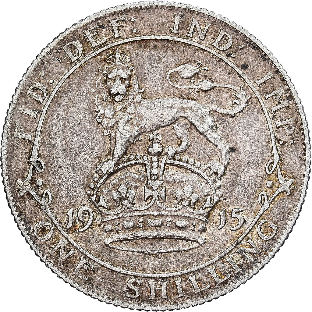 Großbritannien, George V, Shilling, 1915, Silber, SS, KM:816