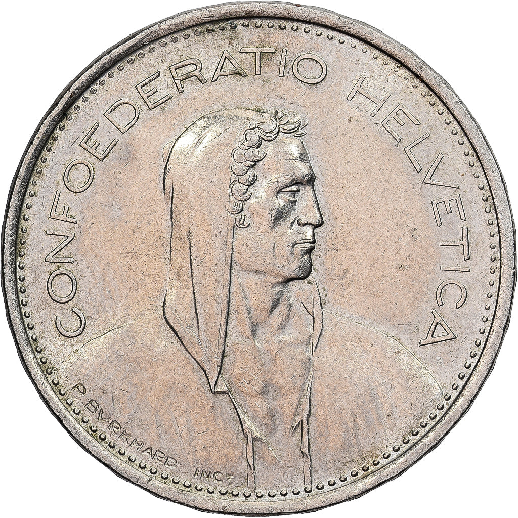Suiza, 5 Francs, 1973, Bern, Cobre - níquel, MBC+, KM:40a.1