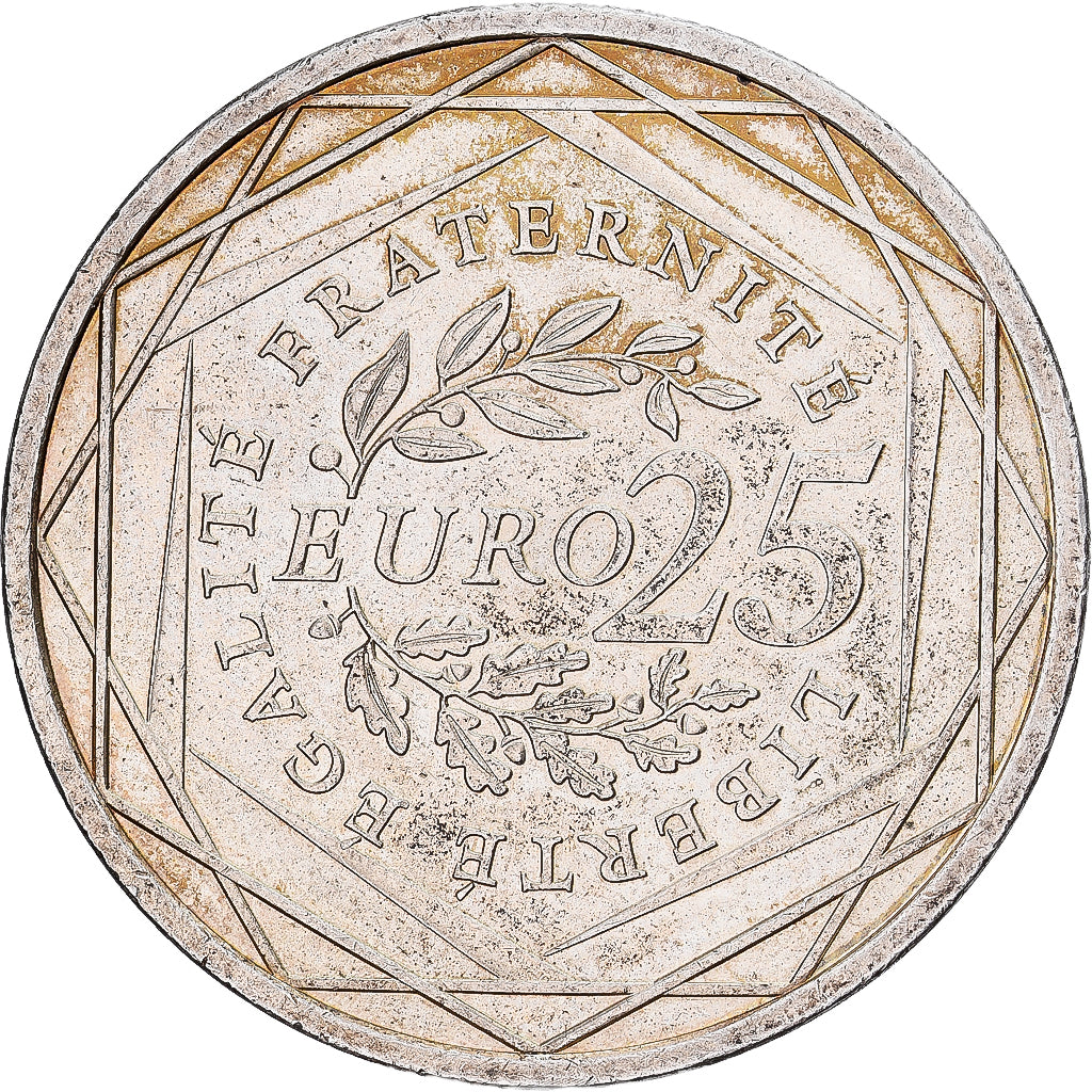 France, 25 Euro, Semeuse, 2009, Monnaie de Paris, Argent, TTB+, Gadoury:EU338