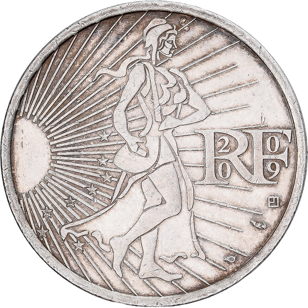 Frankreich, 10 Euro, Semeuse, 2009, Monnaie de Paris, Silber, SS+