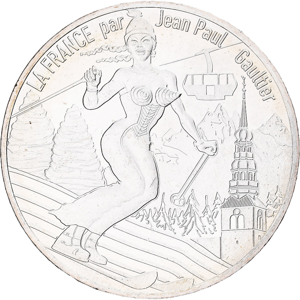 Francia, 10 Euro, Jean-Paul Gaultier (Les Alpes), 2017, Monnaie de Paris, Plata