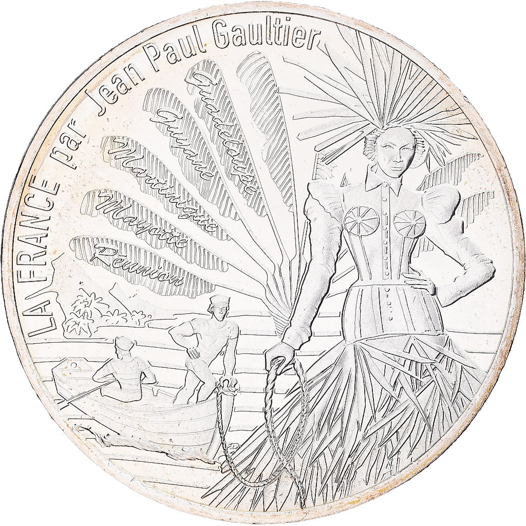 France, 10 Euro, Jean-Paul Gaultier (L'Outre-Mer), 2017, Monnaie de Paris