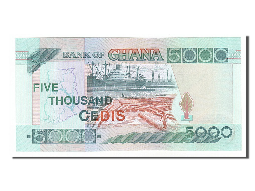 Billete, 5000 Cedis, 2000, Ghana, 2000-07-01, UNC