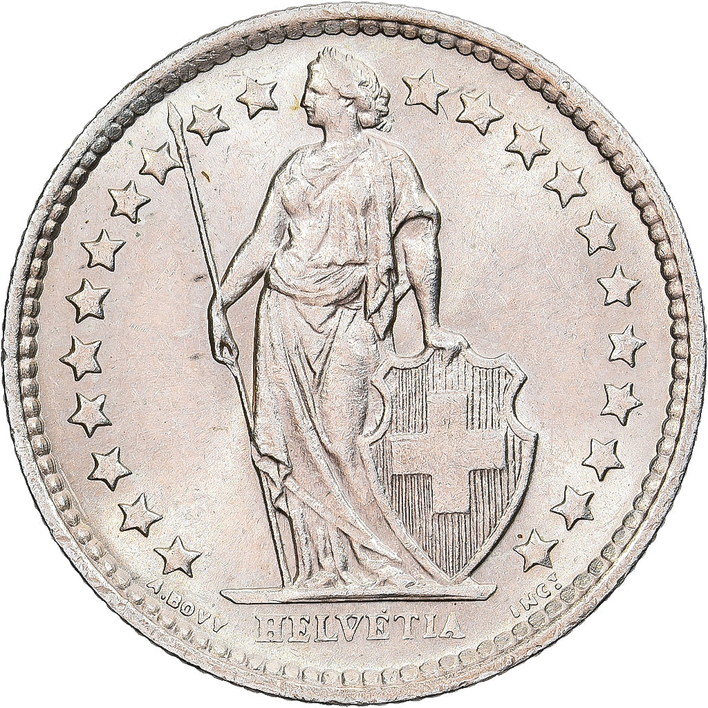 Switzerland, 1/2 Franc, 1964, Bern, Silver, MS(60-62), KM:23