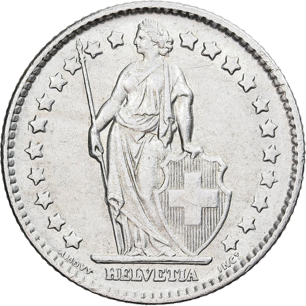 Switzerland, Franc, 1963, Bern, Silver, AU(50-53), KM:24