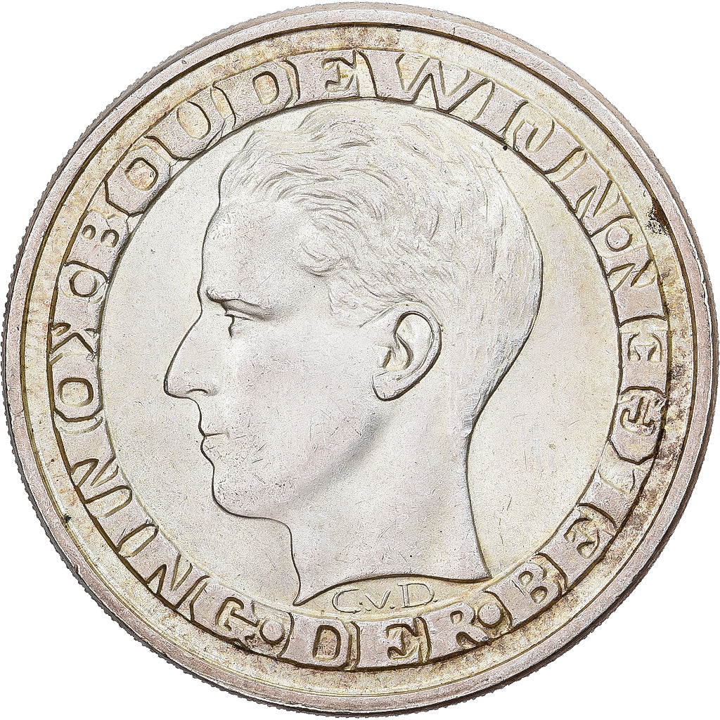 Belgium, Baudouin I, 50 Francs, 50 Frank, 1958, Brussels, Silver, AU(50-53)