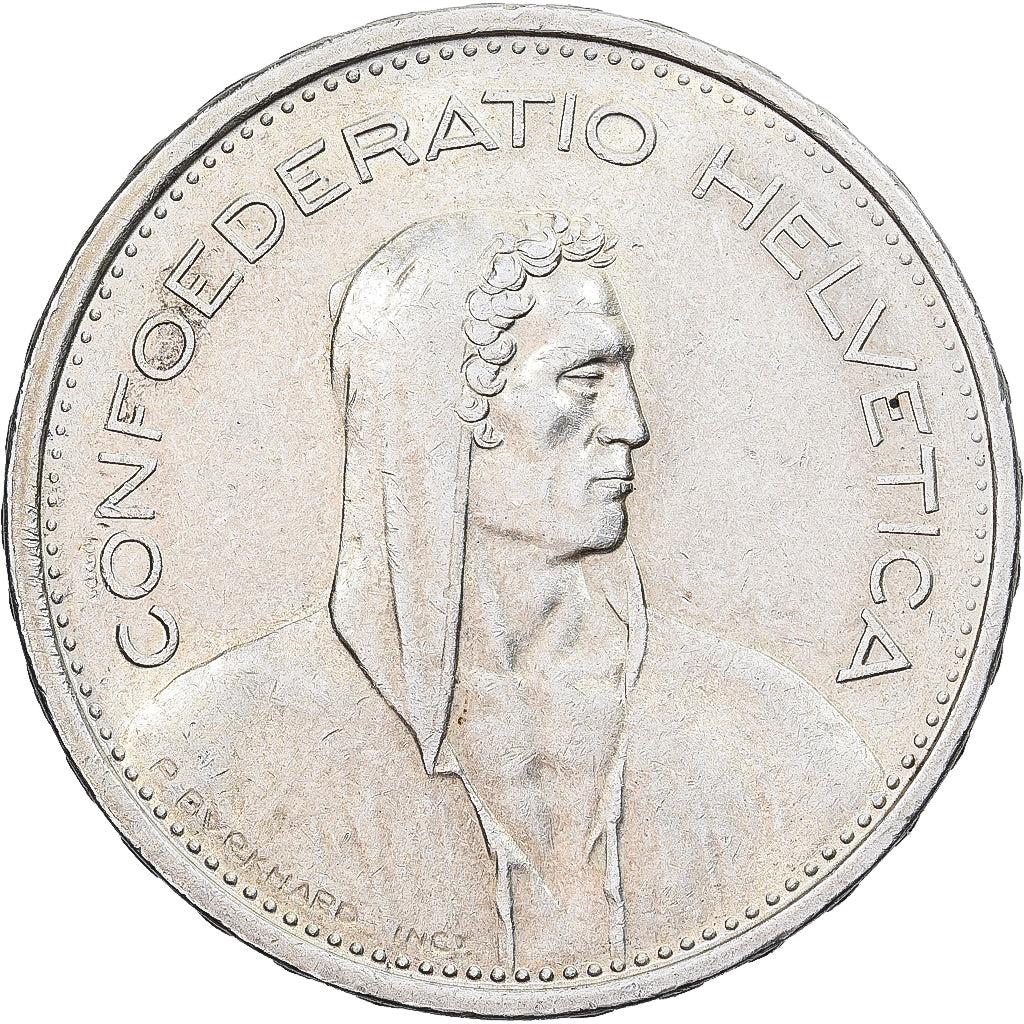 Schweiz, 5 Francs, 1967, Bern, Silber, SS+, KM:40