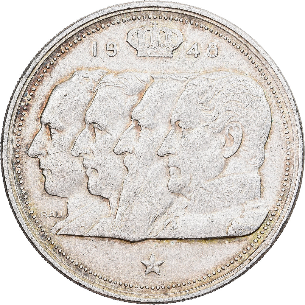 Belgien, Régence Prince Charles, 100 Francs, 100 Frank, 1948, Brussels, Silber