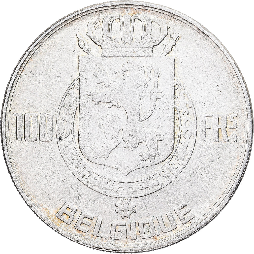 Belgien, Régence Prince Charles, 100 Francs, 100 Frank, 1948, Brussels, Silber