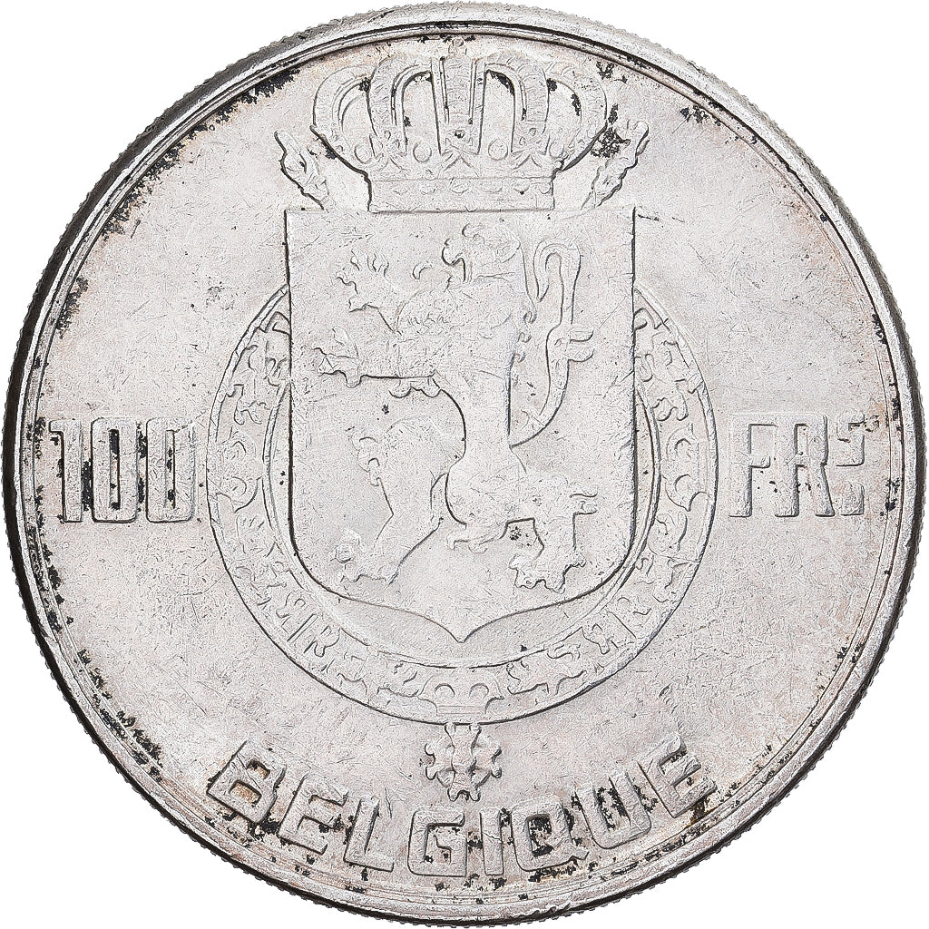 Belgio, Régence Prince Charles, 100 Francs, 100 Frank, 1950, Brussels, Argento