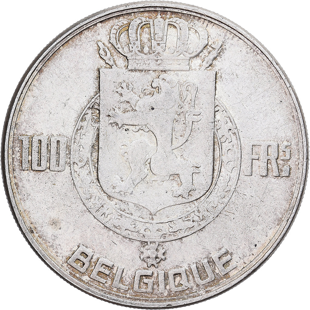 Belgio, Régence Prince Charles, 100 Francs, 100 Frank, 1950, Brussels, Argento