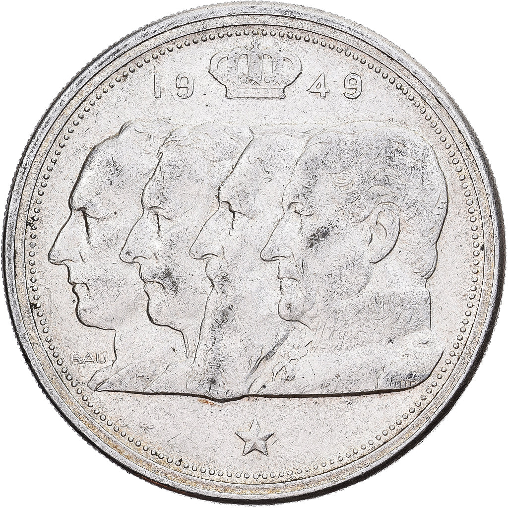 Belgium, Régence Prince Charles, 100 Francs, 100 Frank, 1948, Brussels, Silver