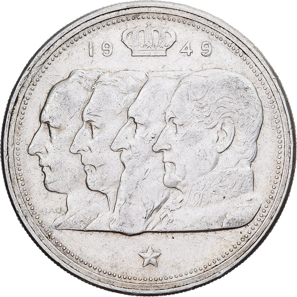 Belgium, Régence Prince Charles, 100 Francs, 100 Frank, 1949, Brussels, Silver
