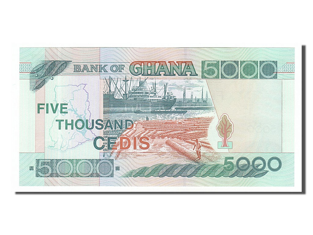 Banconote, Ghana, 5000 Cedis, 2006, 2006-07-04, FDS