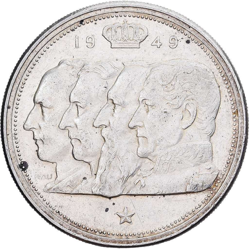 Belgium, Régence Prince Charles, 100 Francs, 100 Frank, 1949, Brussels, Silver