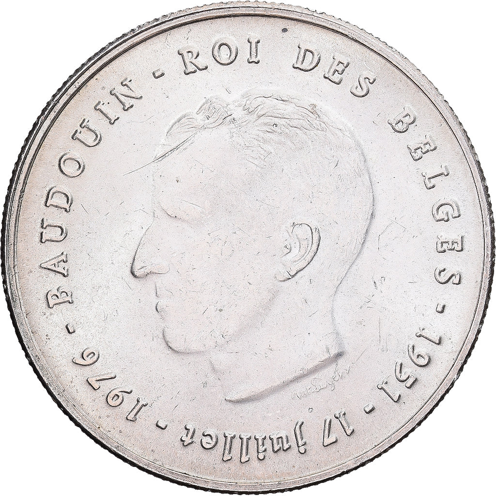 Belgien, Baudouin I, 250 Francs, 250 Frank, 1976, Brussels, Silber, SS+